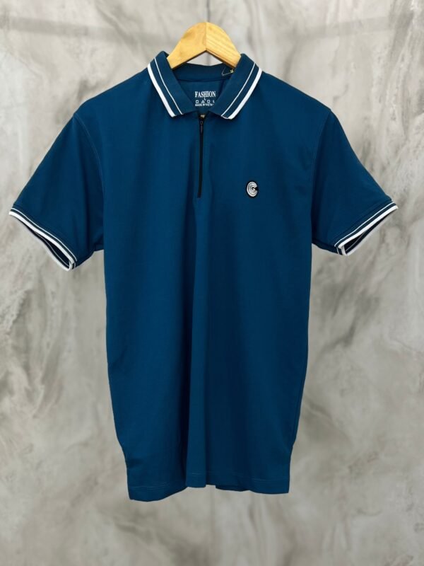 Luxury Cotton Polo Shirt – Soft, Stretchy, Performance Fit -Zink