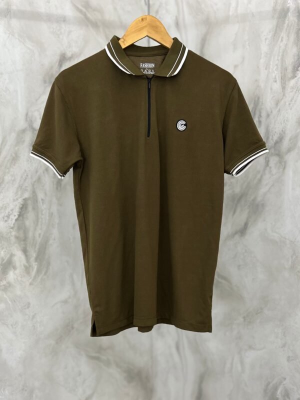Luxury Cotton Polo Shirt – Soft, Stretchy, Performance Fit - Brown
