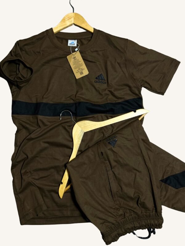 Brown Perform Flex Tracksuit with Stretchable Cotton and Luxury Soft Finish