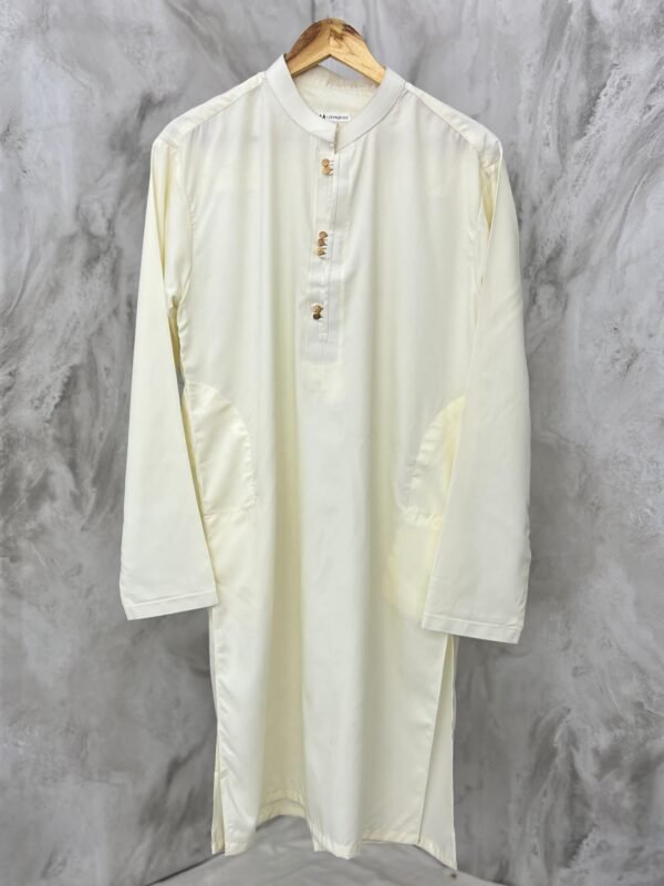 Signature Purely Fitted White Stitched Suit – Elegant & Timeless Design