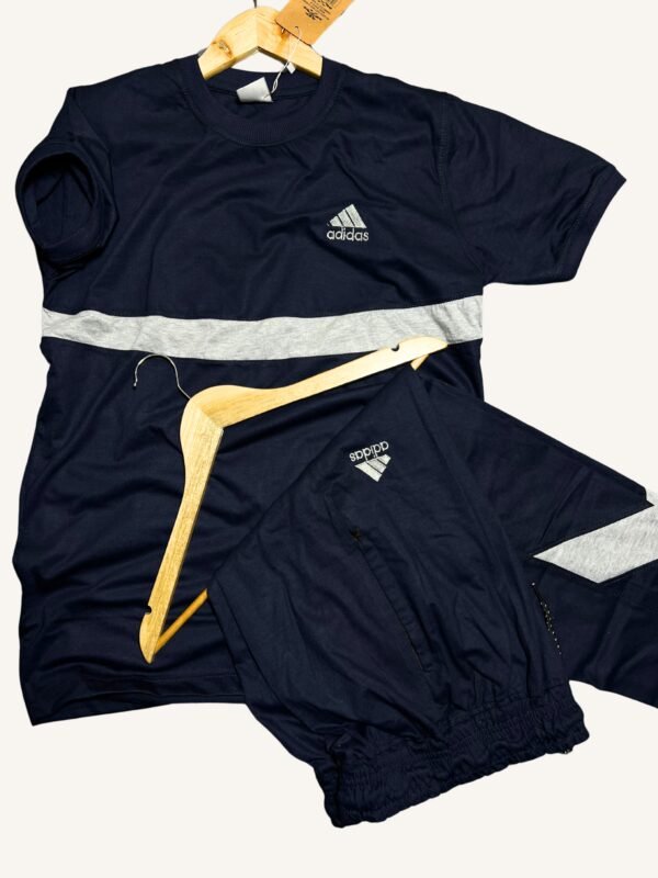 Stretch Pro Blue Tracksuit – Cotton Comfort, Quick-Dry, Modern Fit for Men